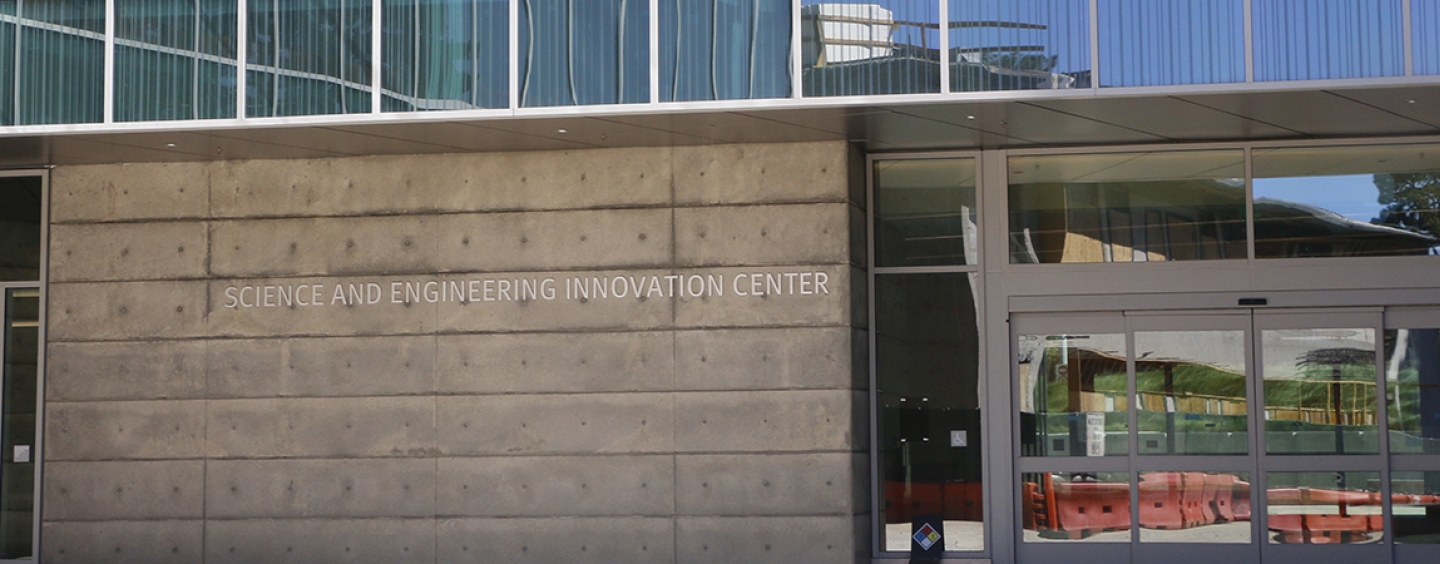 front of the science and engineering building