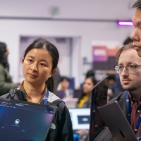 students with computers